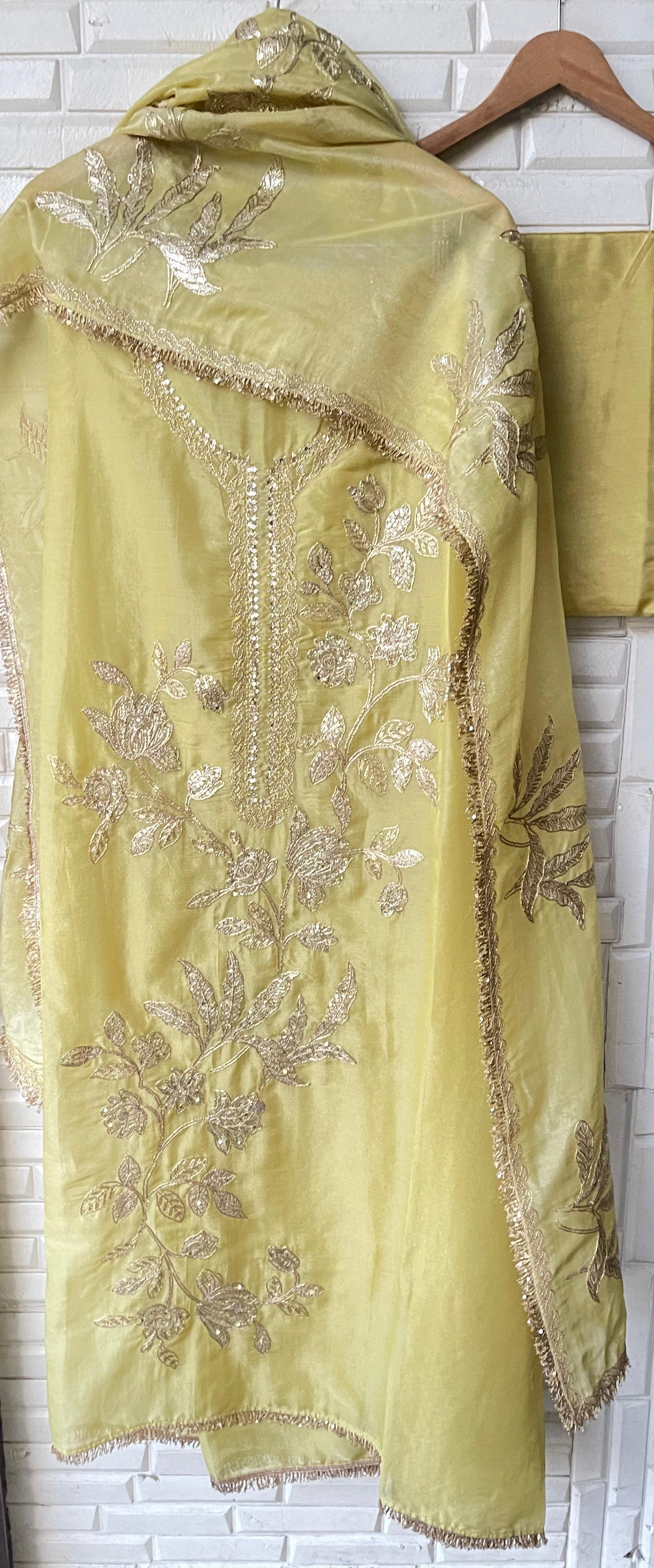 Weaving shimmer silk unstitched ladies suit Rc17689(a)