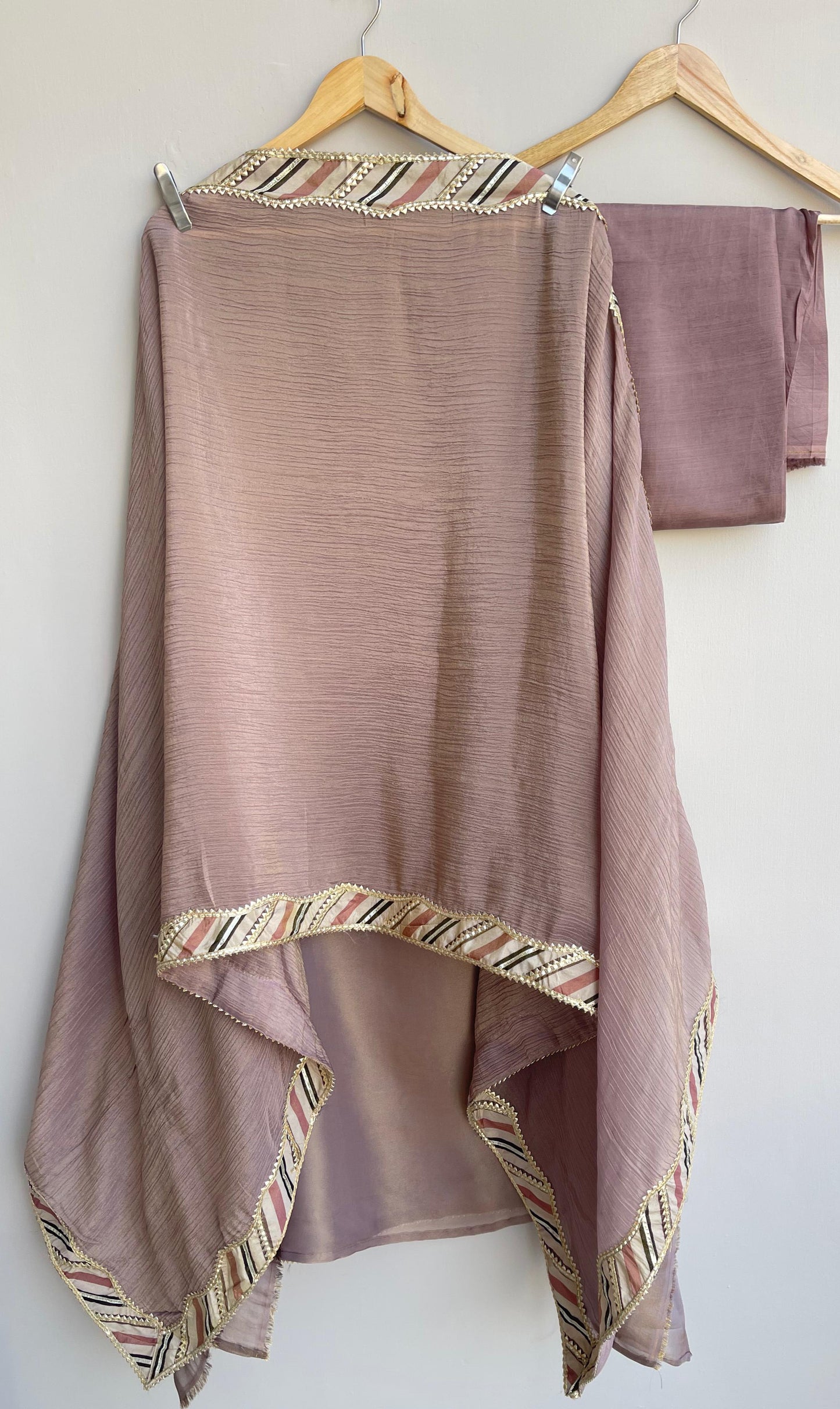 Shimmer silk unstitched ladies suit Rc17885