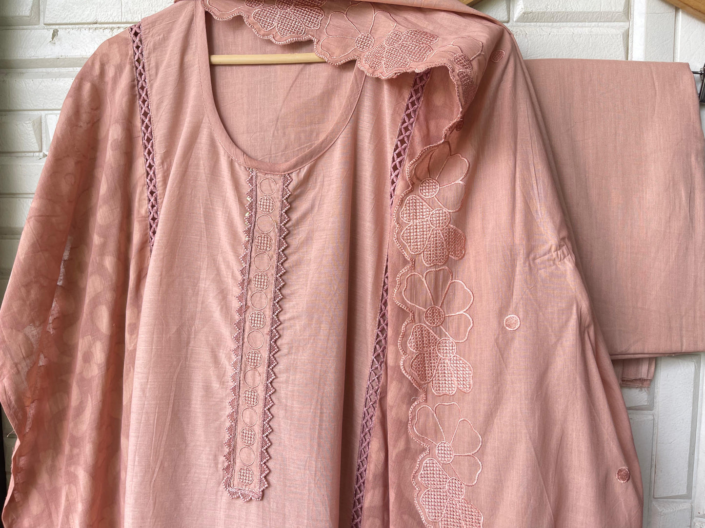 Self cotton unstitched ladies suit Rc17415 (a)