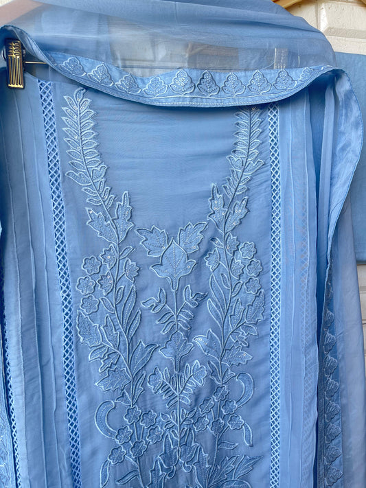 Organza unstitched ladies suit Rc17831 (b)