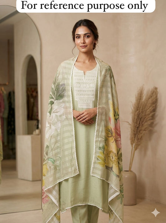 Pure organza unstitched ladies suit Rc18505 (a)