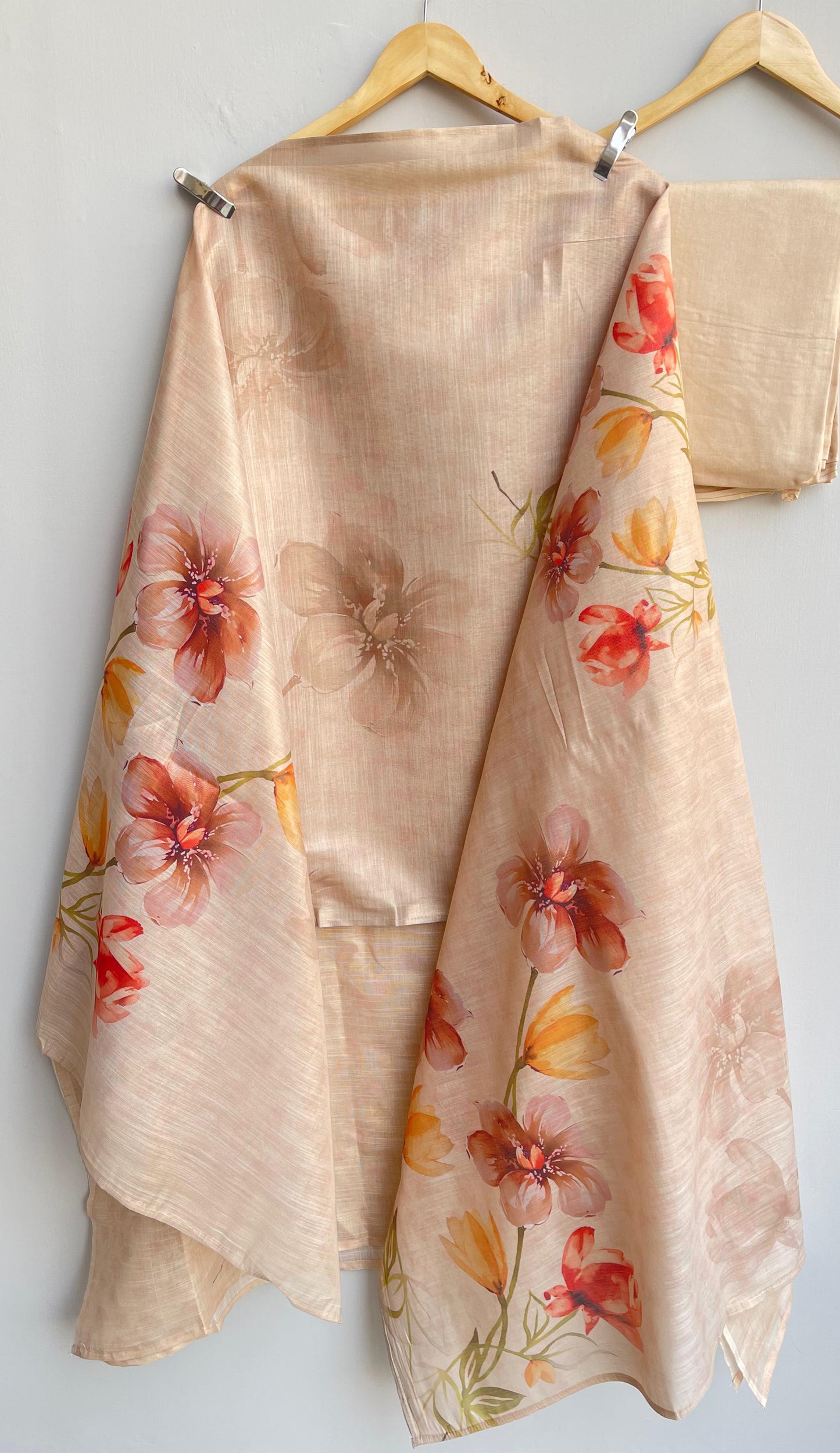 Self shimmer silk unstitched ladies suit Rc17925 (b)