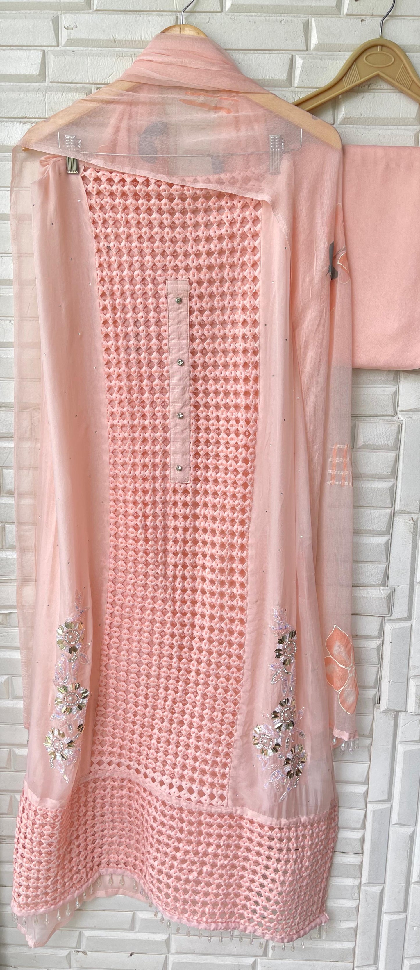 Organza unstitched ladies suit Rc17437 (b)