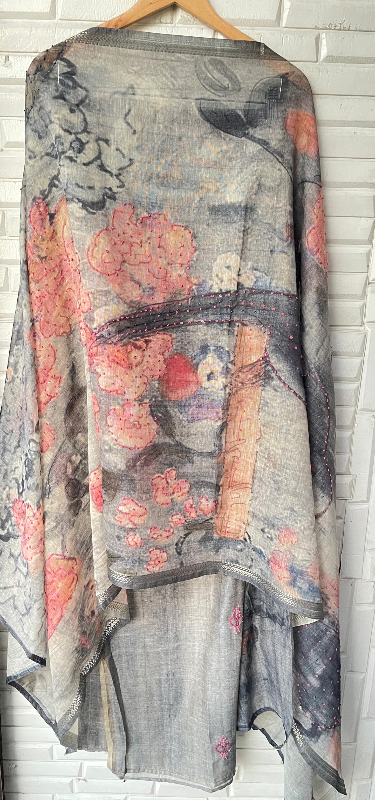 Linen silk unstitched ladies suit Rc17723 (b)