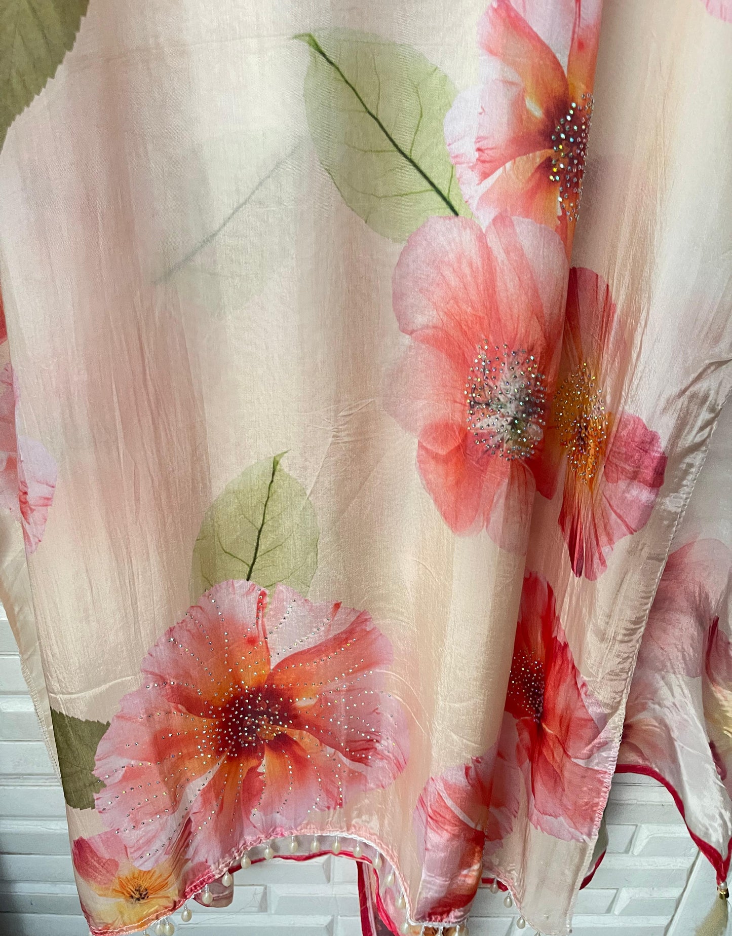 Paper silk unstitched ladies suit Rc17503