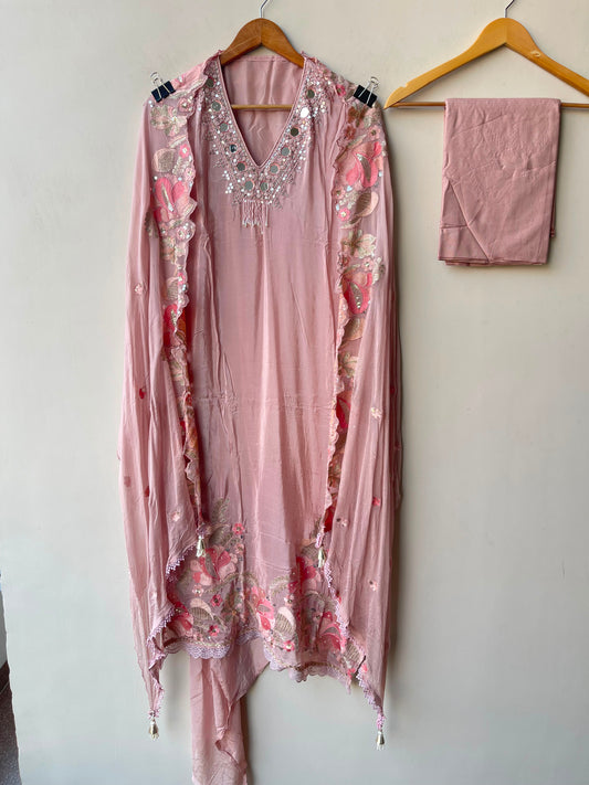 Glass organza unstitched ladies suit Rc19278 (a)