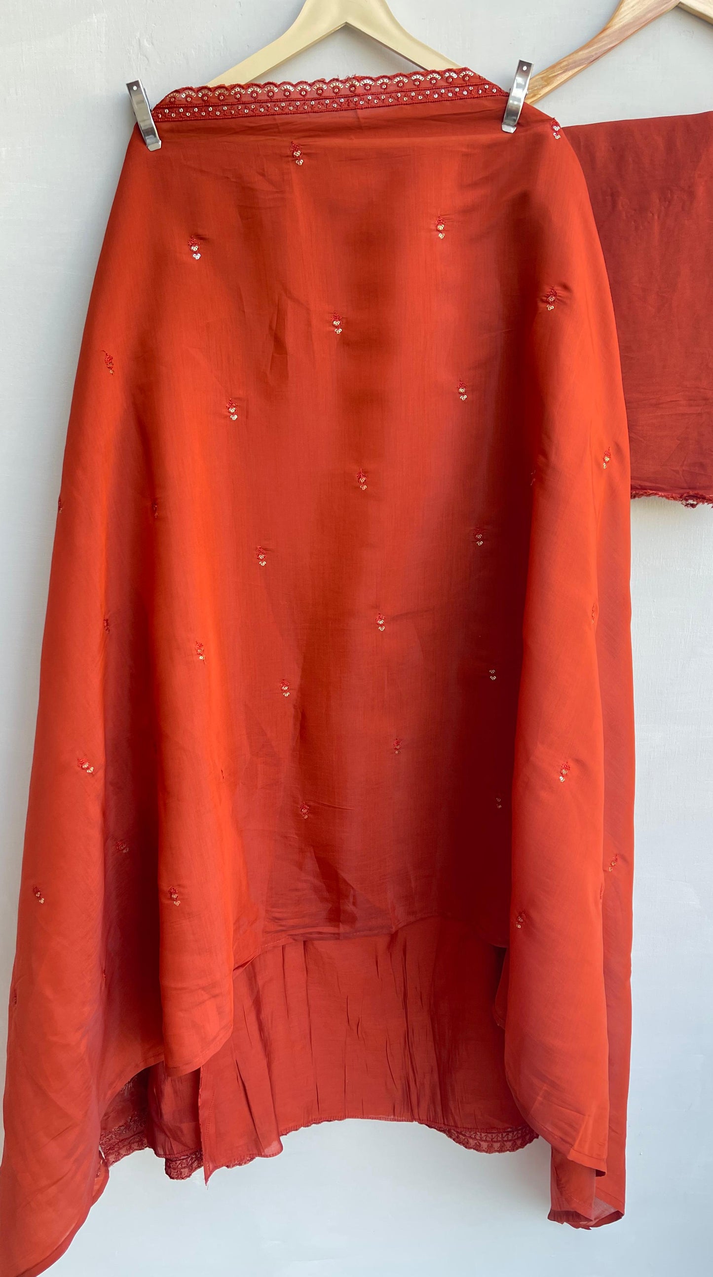 Soft organza unstitched ladies suit Rc17886 (b)