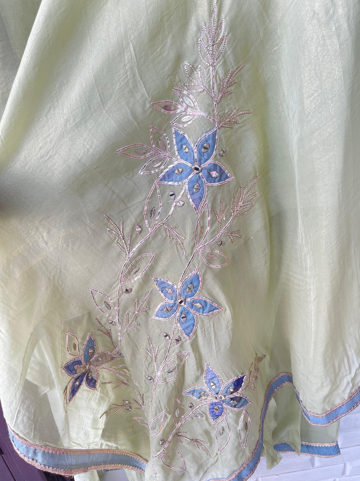Shimmer organza unstitched ladies suit Rc17680