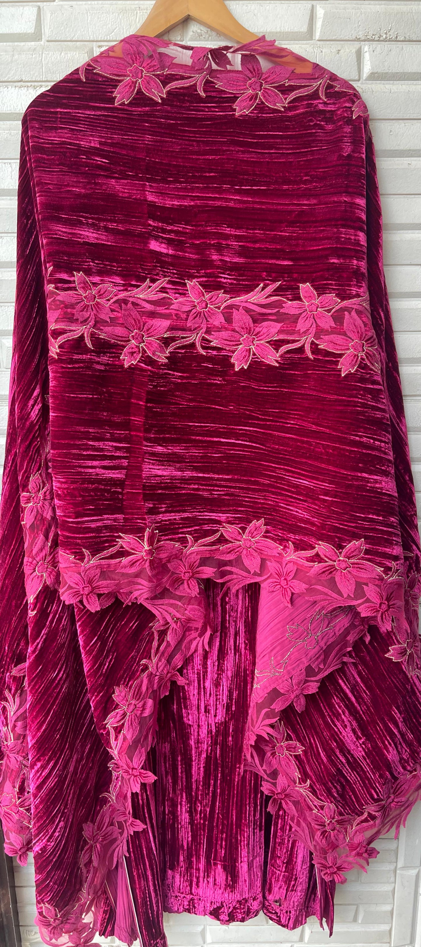 Crushed velvet unstitched ladies suit Rc17862 (a)