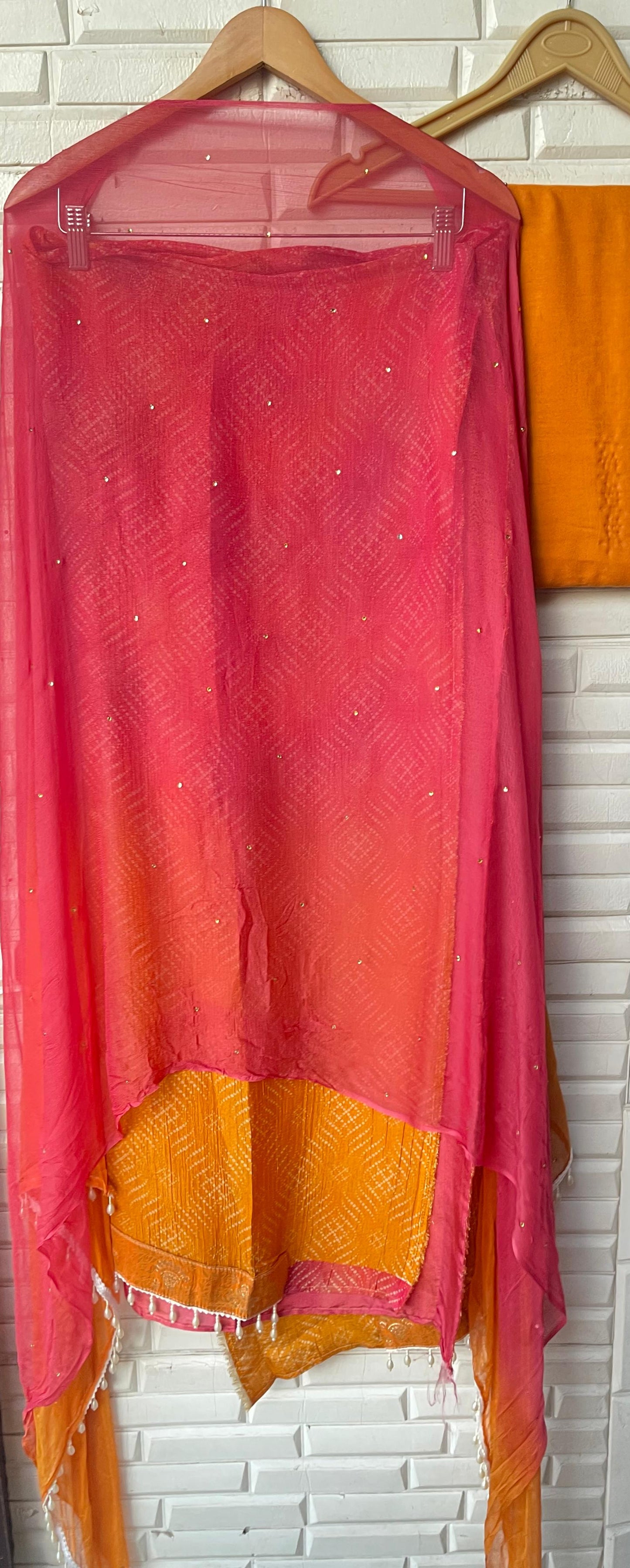 Tissue shimmer silk unstitched ladies suit Rc17736 (a)