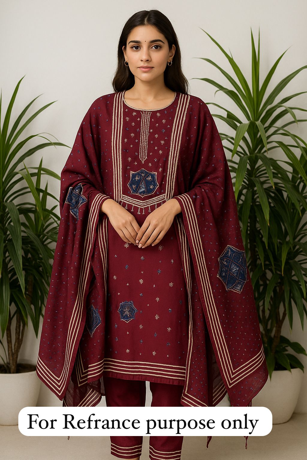 Muslin unstitched ladies suit Rc17648