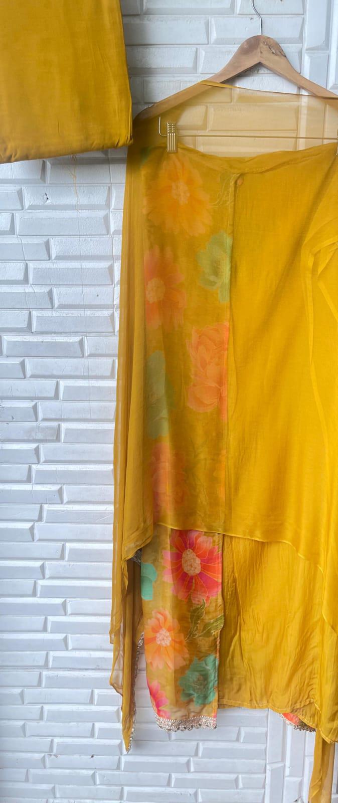 Organza Printed Unstitched Ladies suit Rc17244