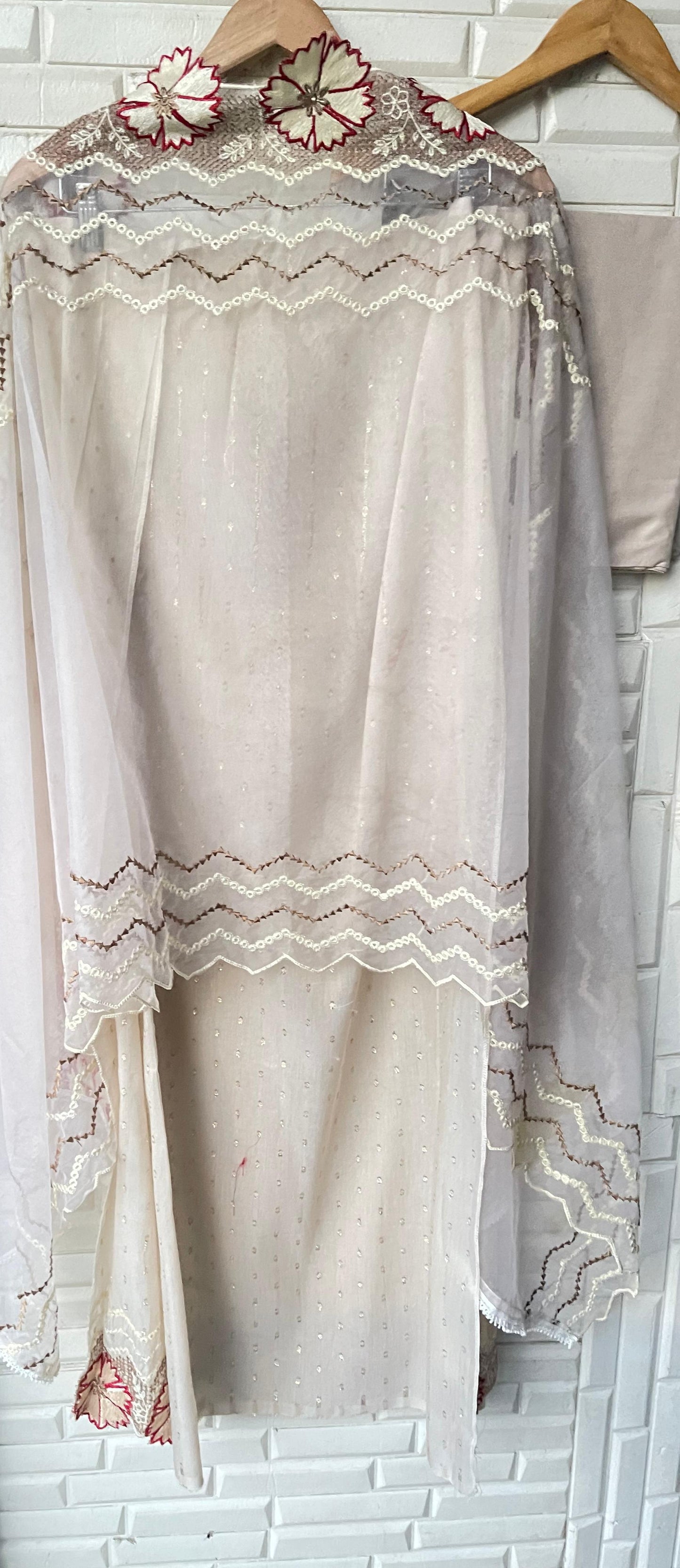 Shimmer linen unstitched ladies suit Rc17419