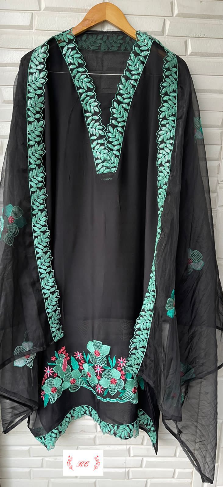 Organza Unstitched Ladies Suit Rc 13994