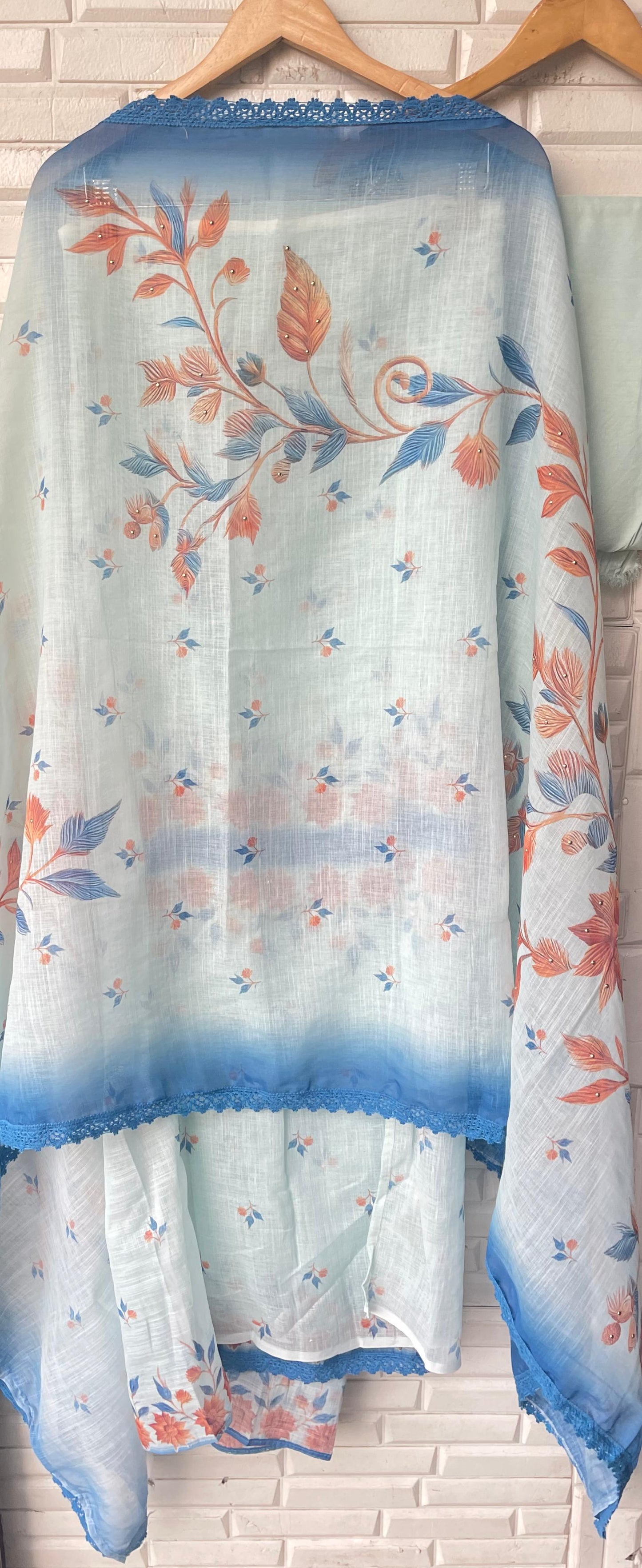 Cotton linen unstitched ladies suit Rc17579 (a)