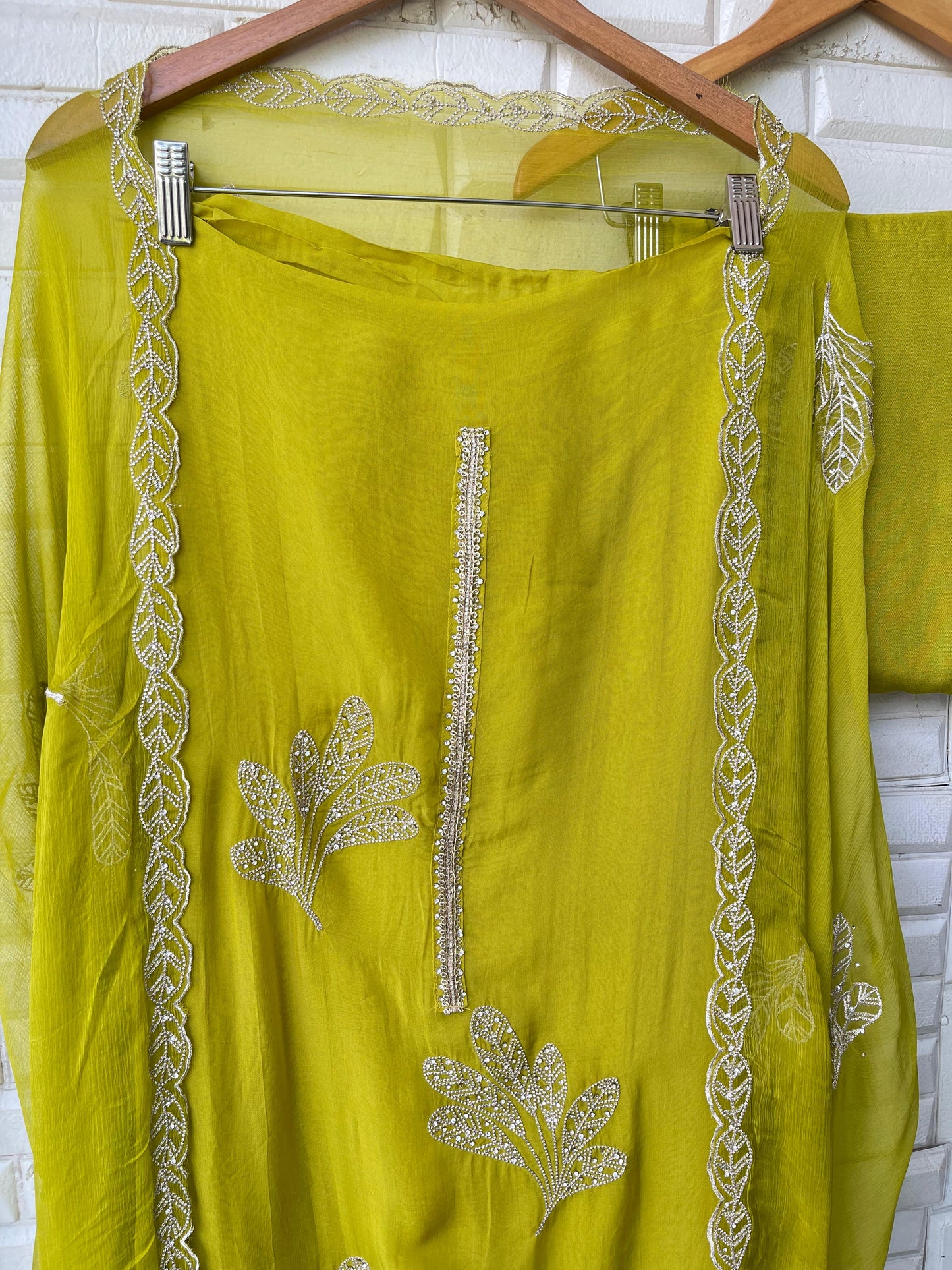 Organza unstitched ladies suit