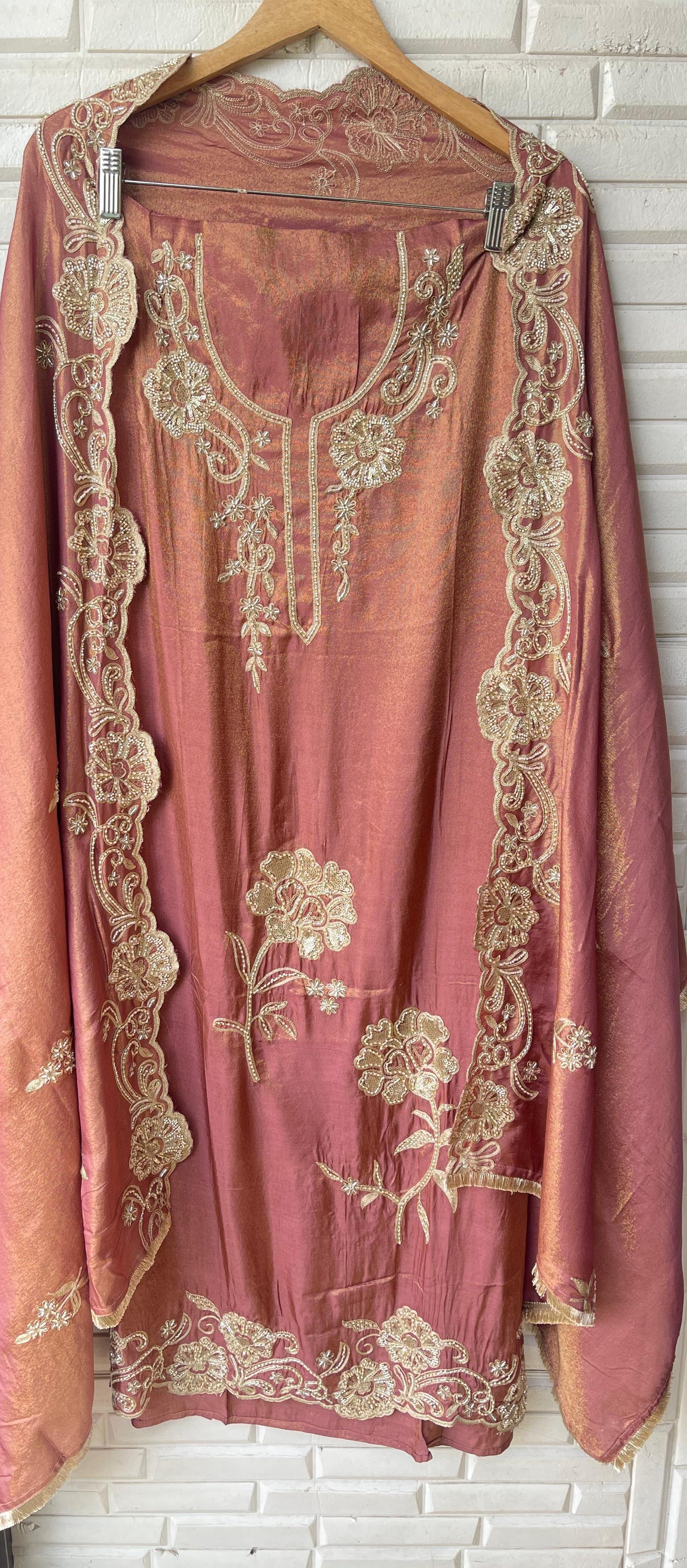 Shimmer silk unstitched ladies suit Rc17846 (b)