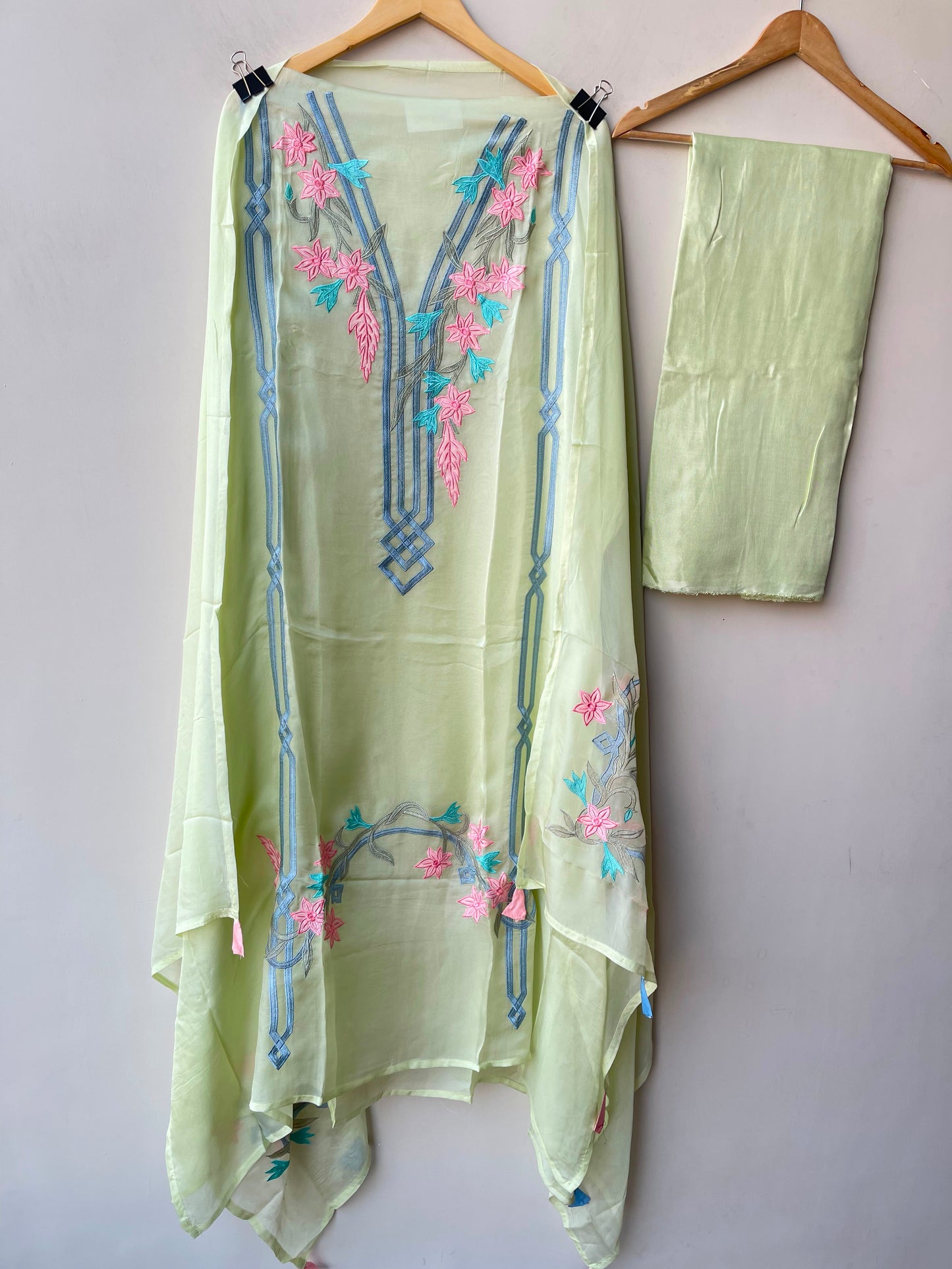 Organza Tuile unstitched ladies suit Rc19312 (a)