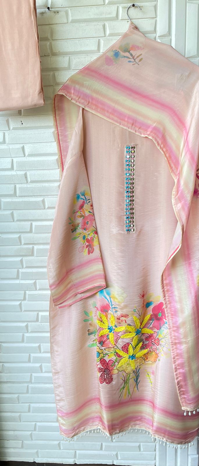 Shimmer Silk Unstitched Ladies Suit Rc 15432