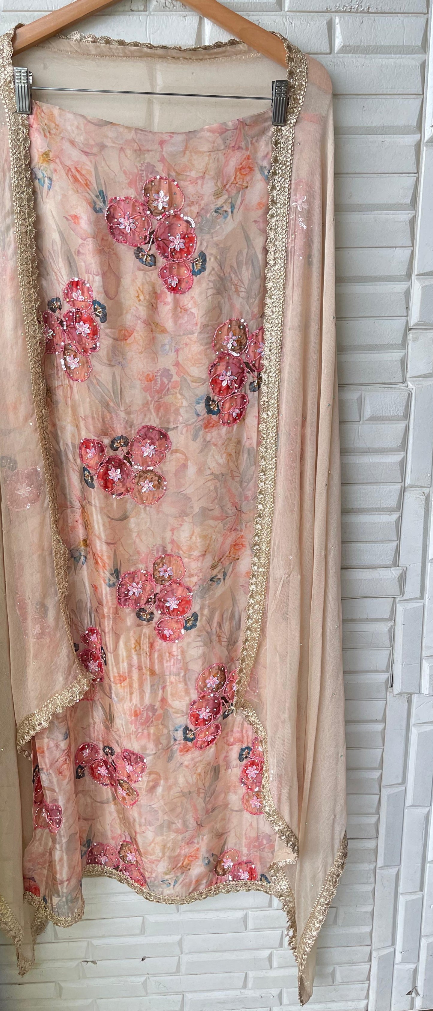 Organza unstitched ladies suit Rc17405