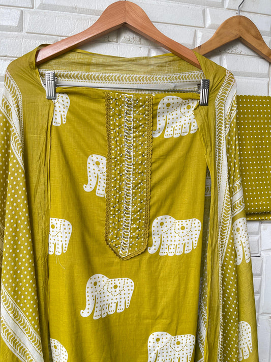 Cotton unstitched ladies suit Rc17600 (a)