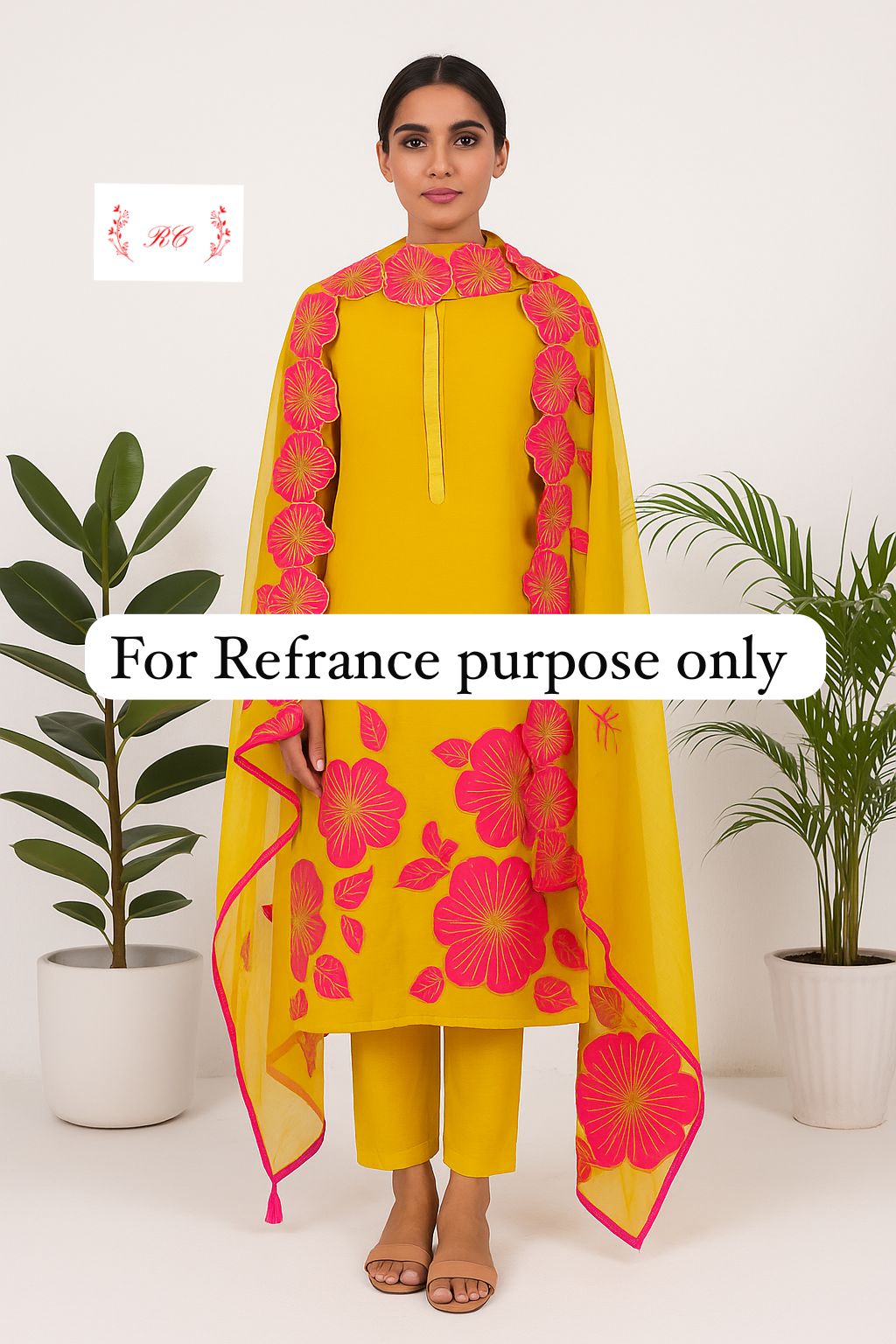 Organza unstitched ladies suit Rc17626 (a)
