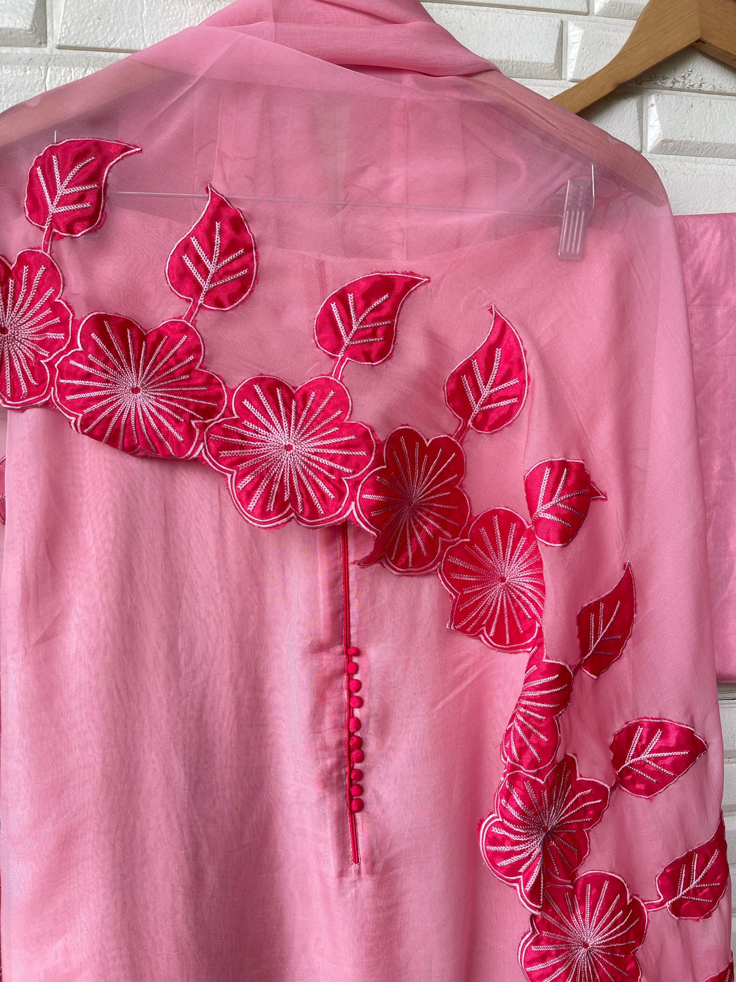 Organza unstitched ladies suit Rc17662