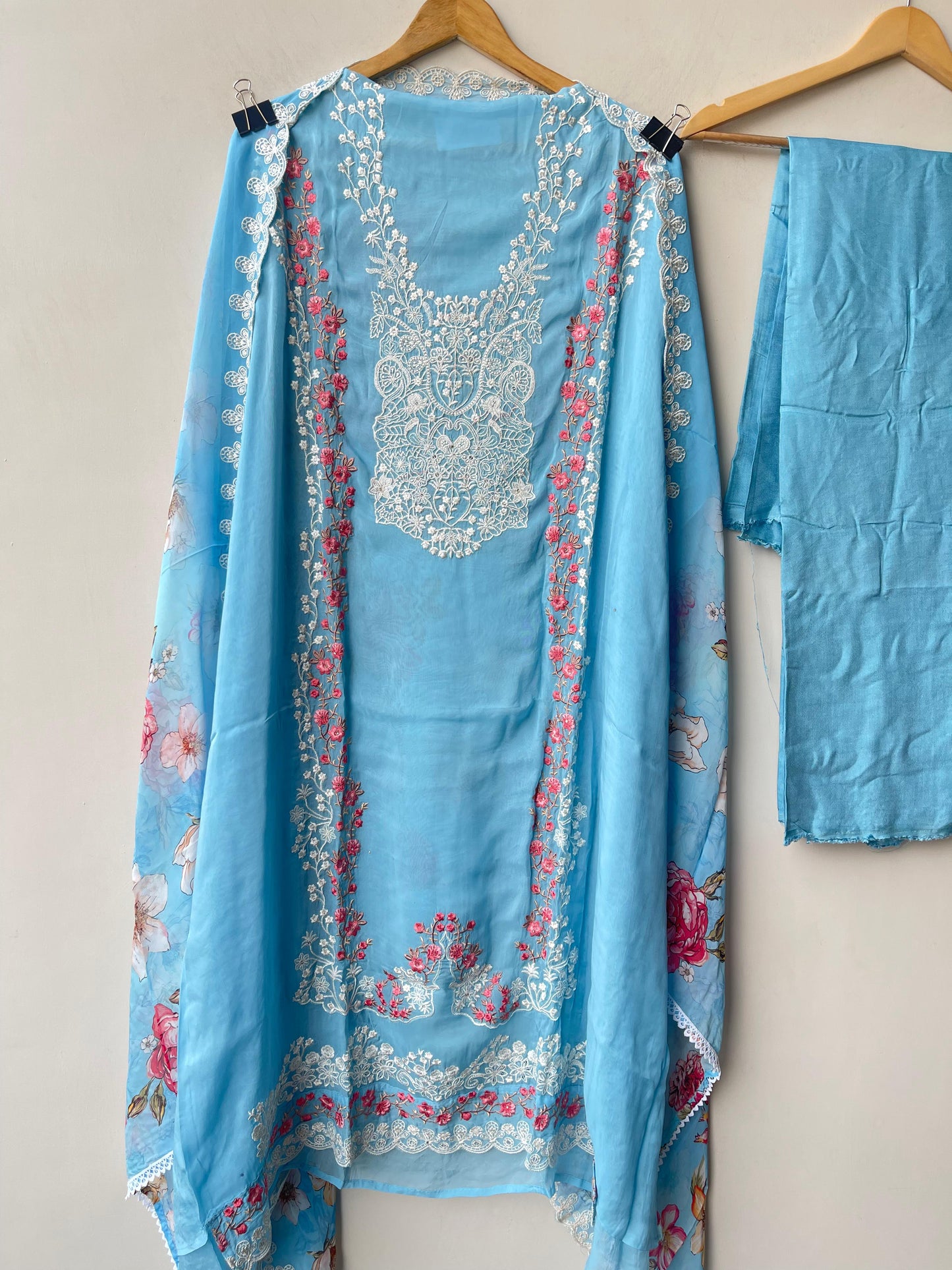 Organza Tuile unstitched ladies suit Rc19323