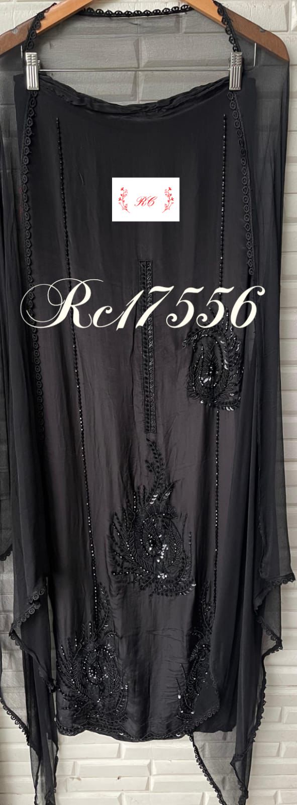 Crepe Silk unstitched ladies suit Rc17556