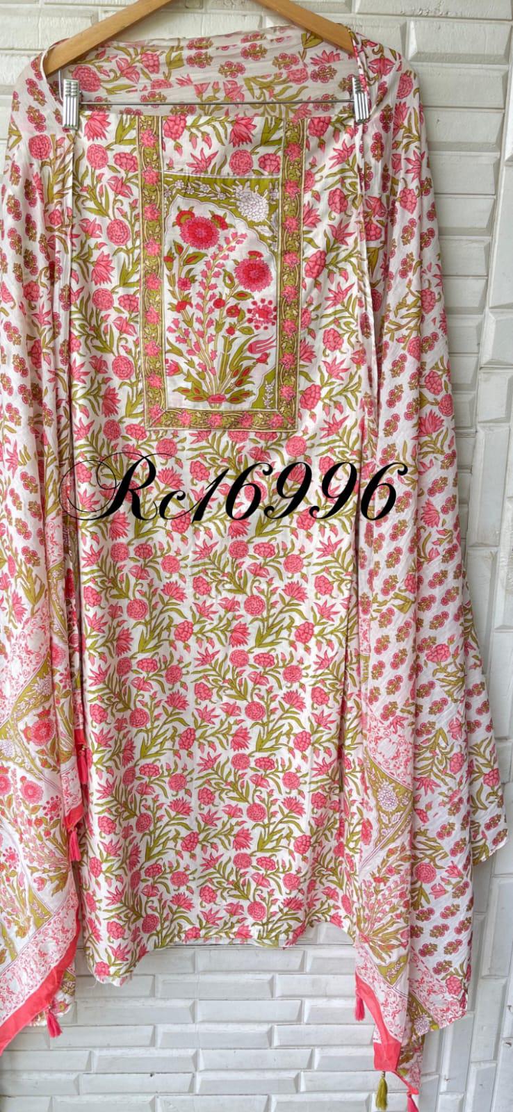Cotton unstitched ladies suit Rc16996