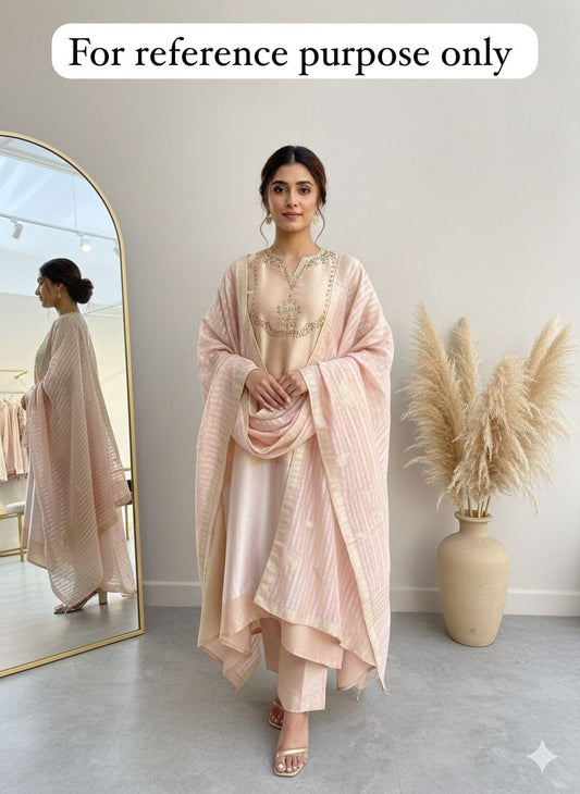 Self Shimmer Jiraffe Silk Unstitched Ladies Suit RC-18484 – view 2