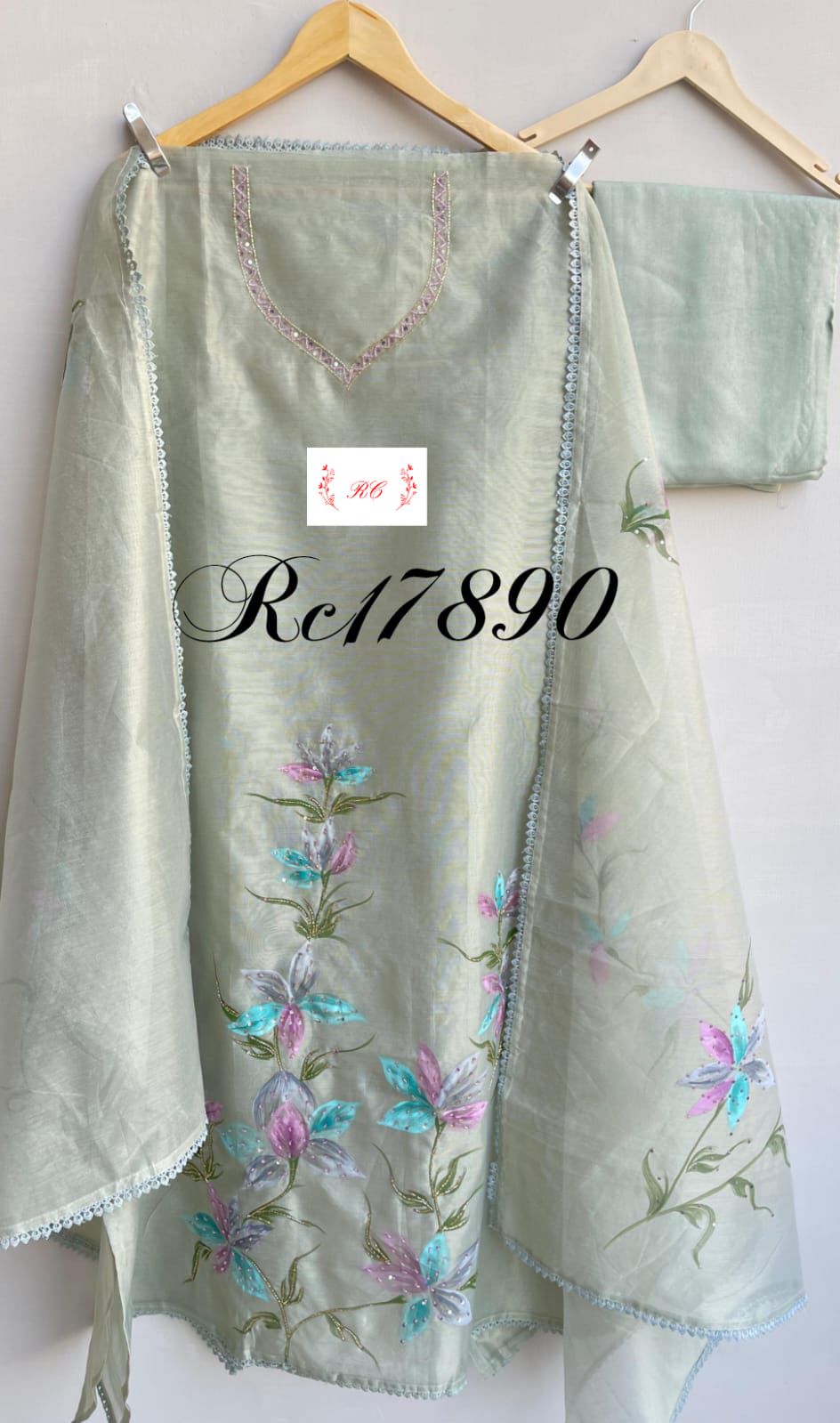 Shimmer kota doriya unstitched ladies suit Rc17890