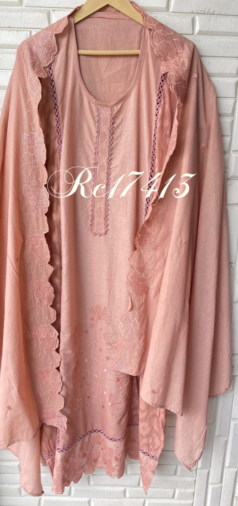 Self cotton unstitched ladies suit Rc17415 (a)