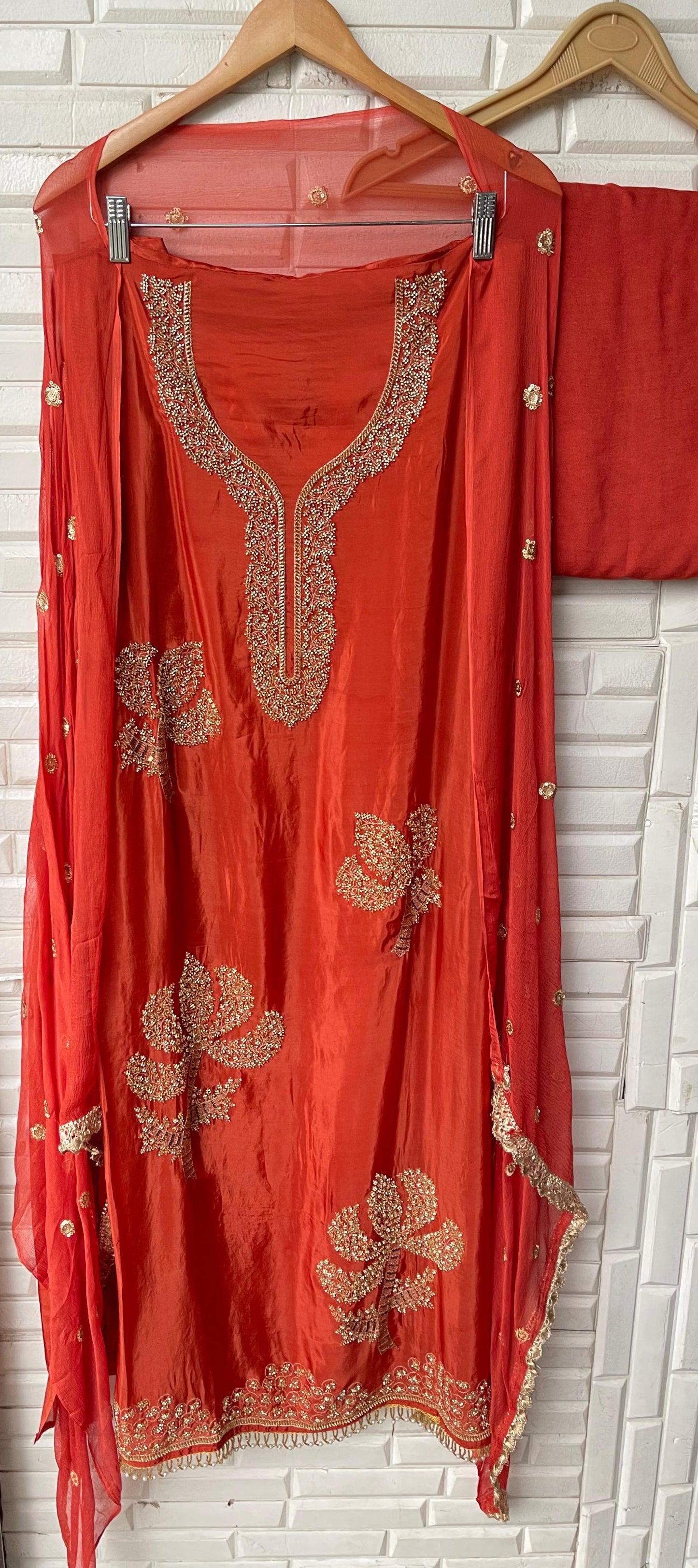 Organza unstitched ladies suit Rc17541