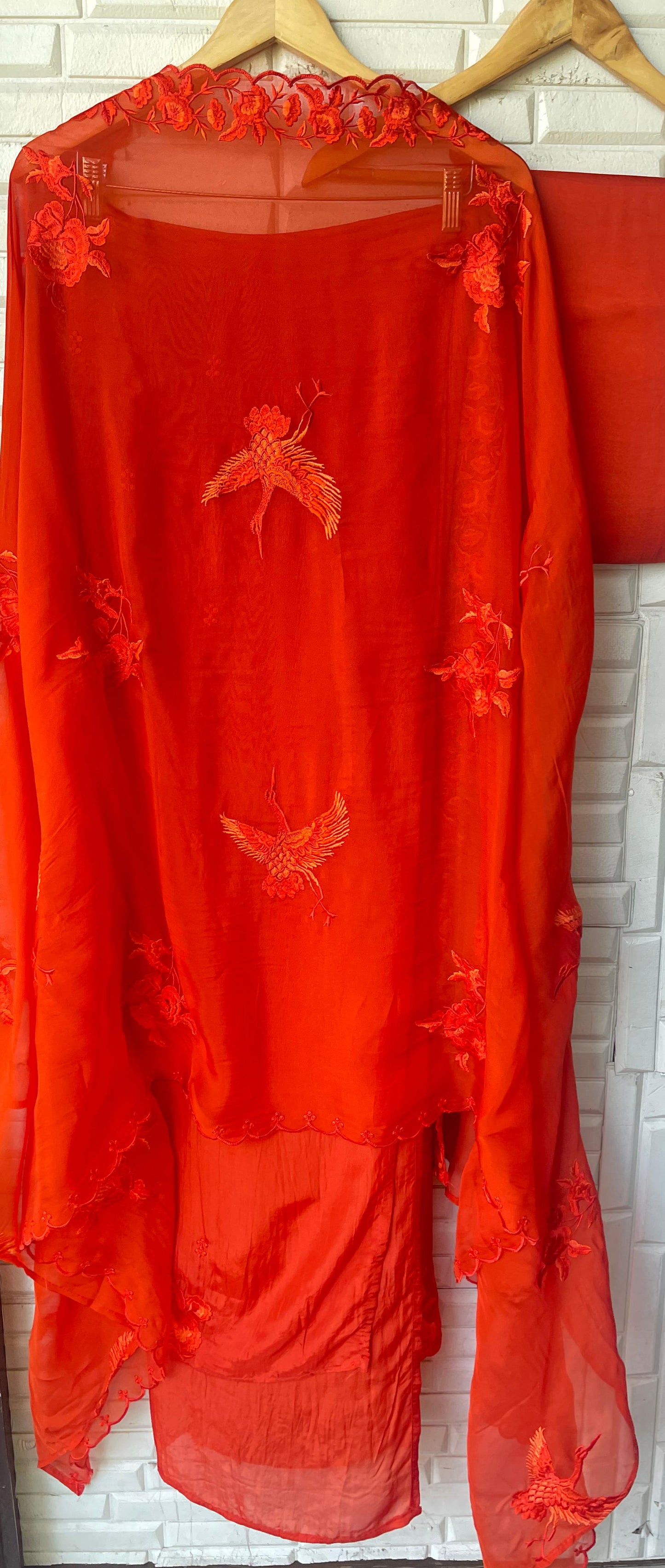 Crape silk unstitched ladies suit Rc17816 (c)