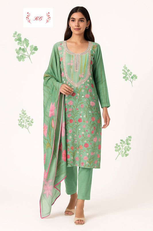 Cotton unstitched ladies suit Rc17449