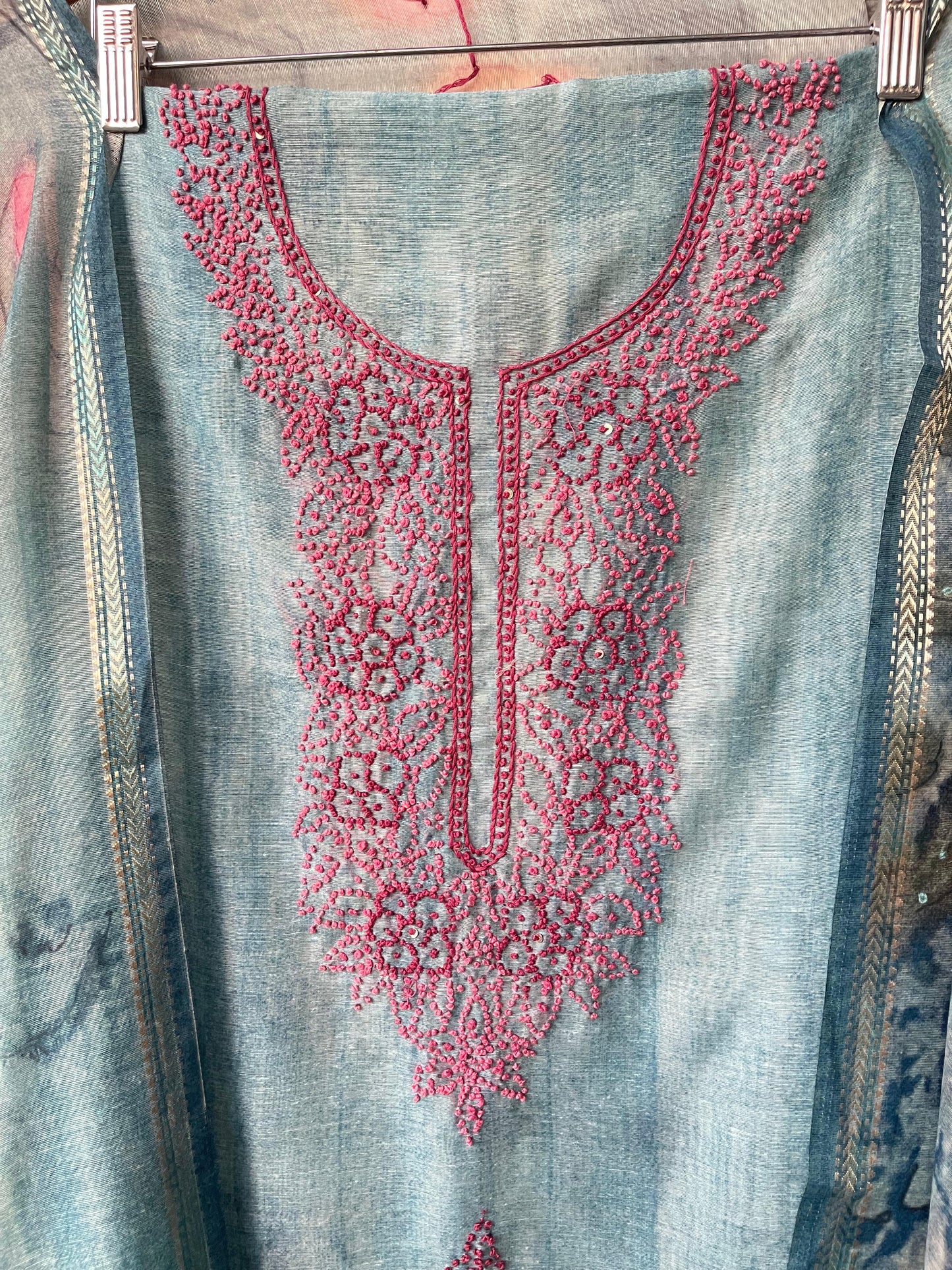 Linen silk unstitched ladies suit Rc17723 (a)