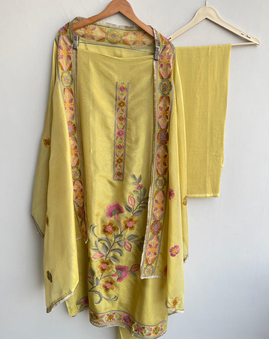 Shimmer silk unstitched ladies suit Rc18362 (a)