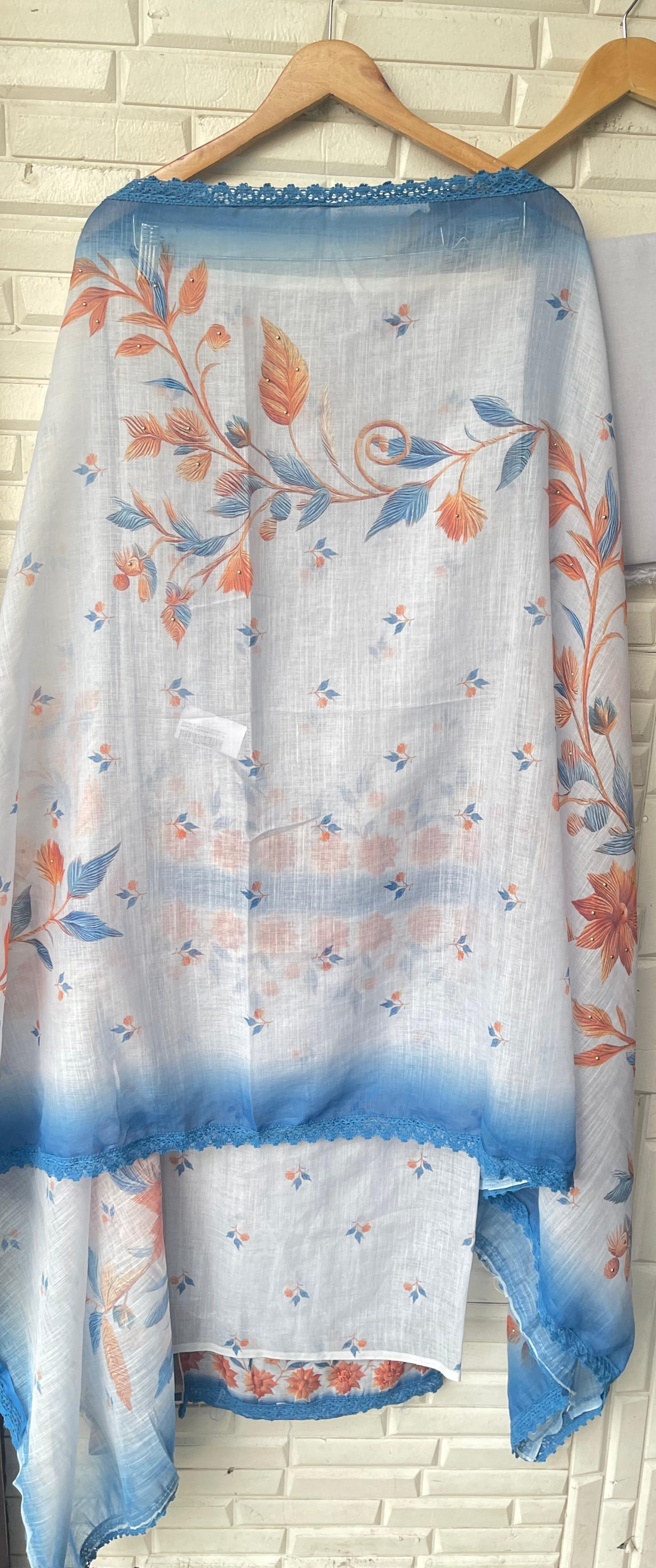 Cotton linen unstitched ladies suit Rc17579 (a)