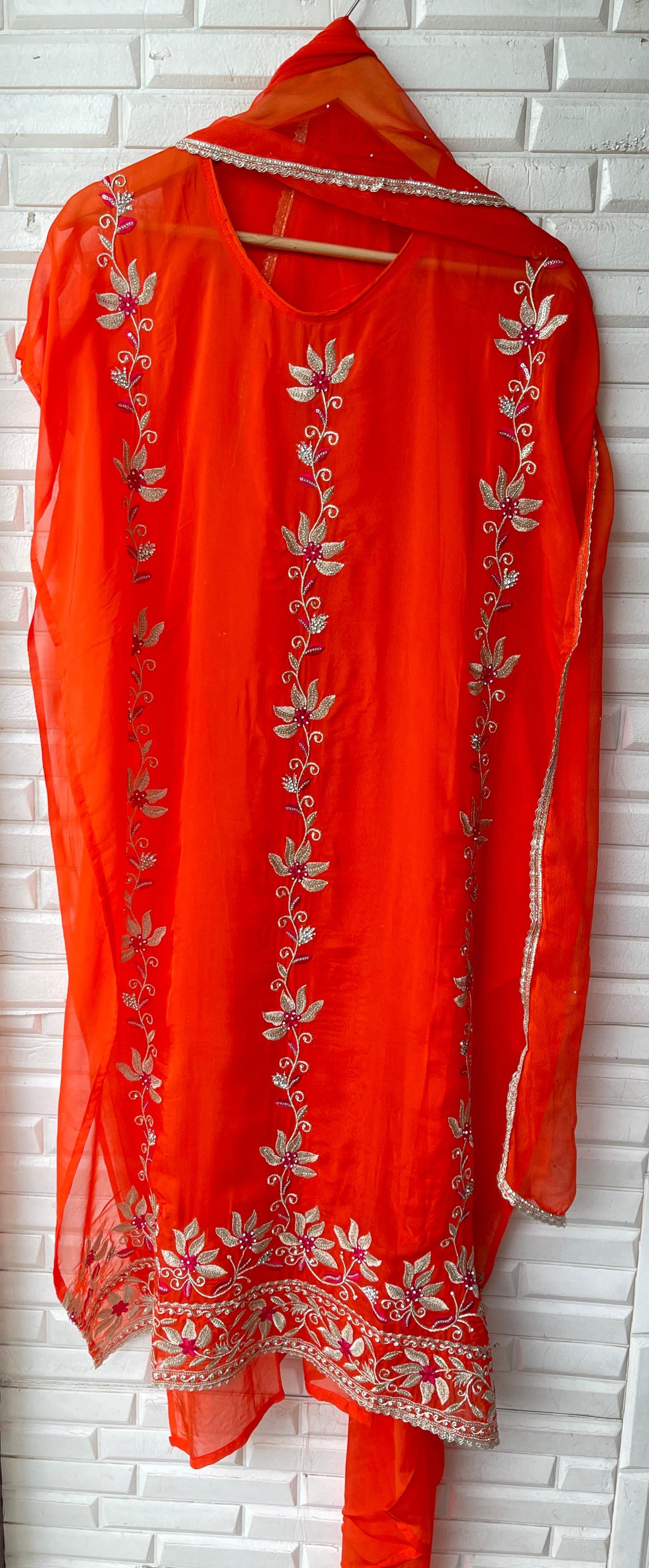 Organza unstitched ladies suit Rc17476 (a)