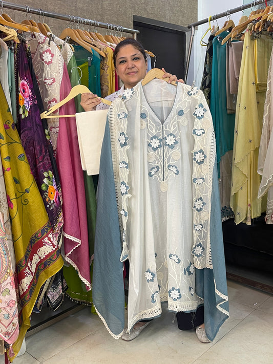 Mul chanderi unstitched ladies suit Rc17466 (b)