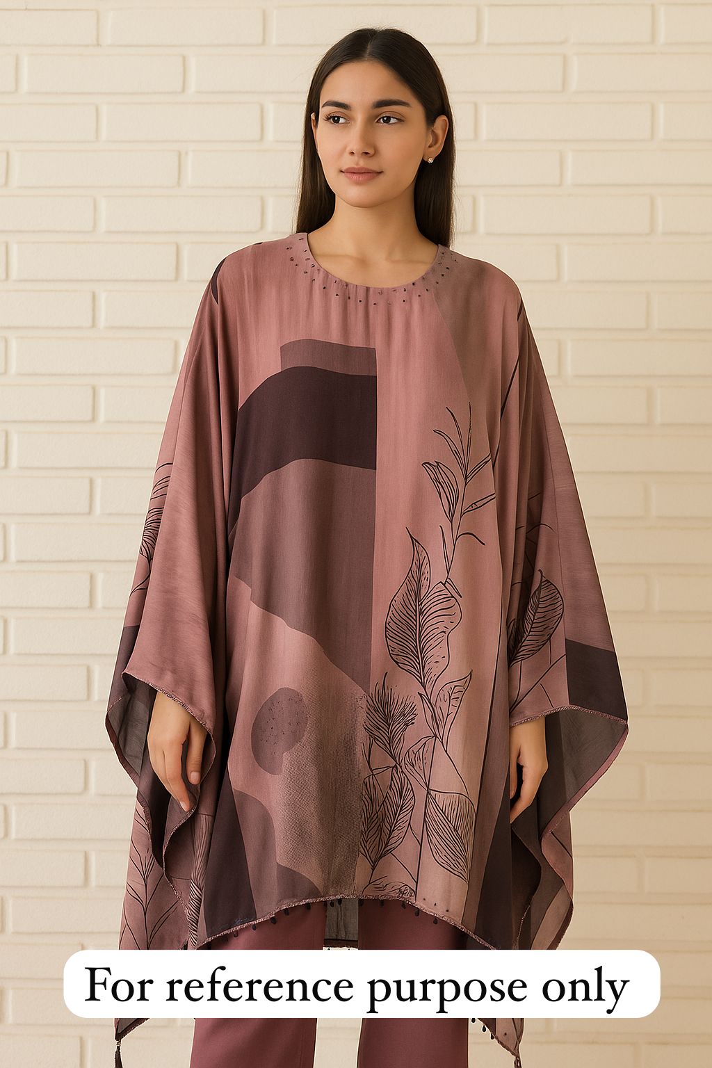 Satin crape unstitched ladies suit Rc17782