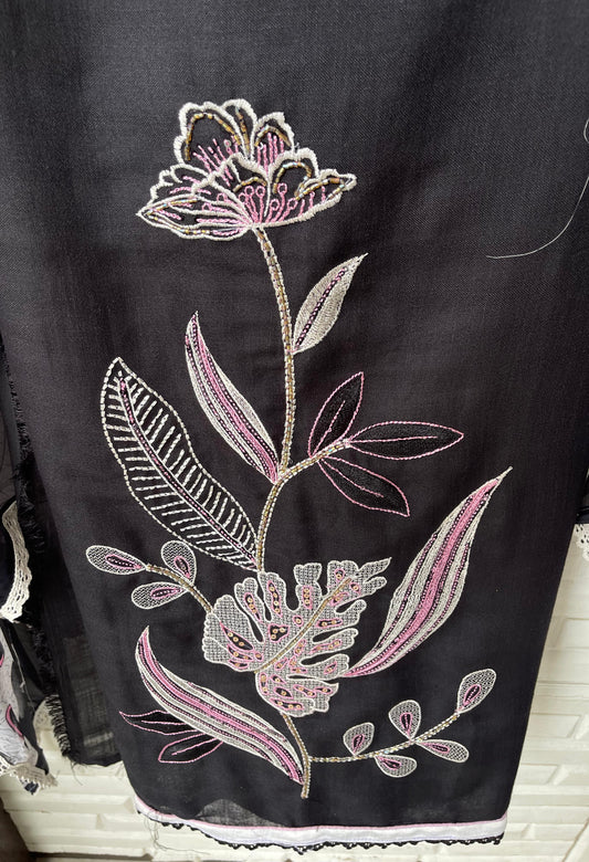 Cotton linen unstitched ladies suit Rc17498