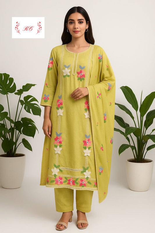 Mul chanderi unstitched ladies suit Rc17466 (a)