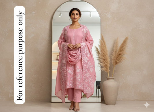 Mul chanderi unstitched ladies suit Rc18443 (a)