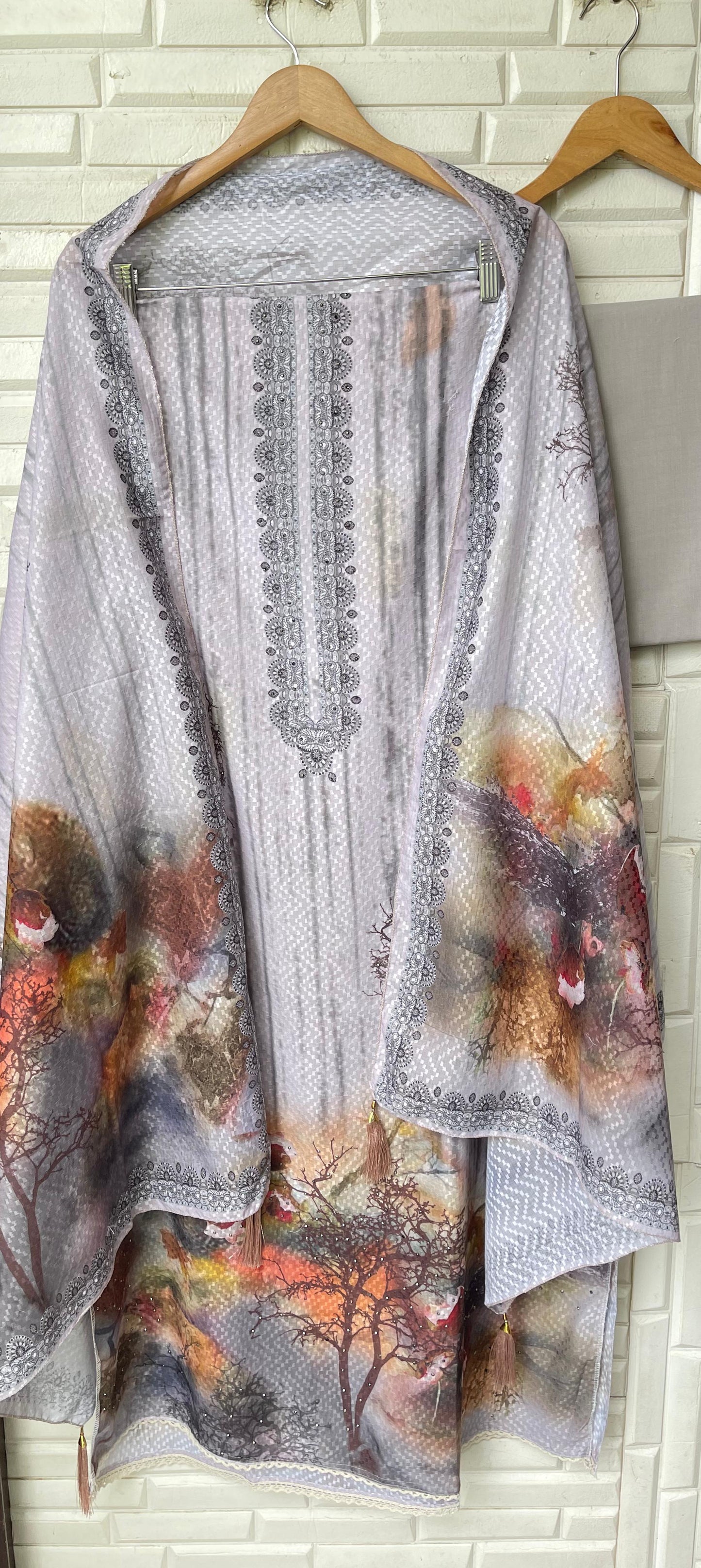 Cotton unstitched ladies suit Rc17343