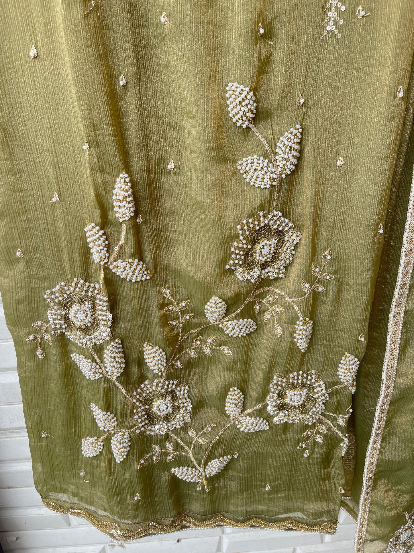 Crushed chinnon silk unstitched ladies suit Rc17661 (b)