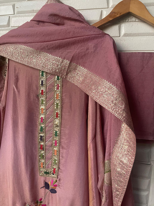 Shimmer silk unstitched ladies suit Rc17716 (a)