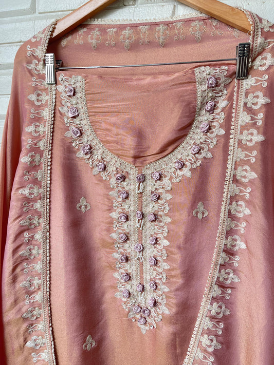 Shimmer silk unstitched ladies suit Rc17602 (d)