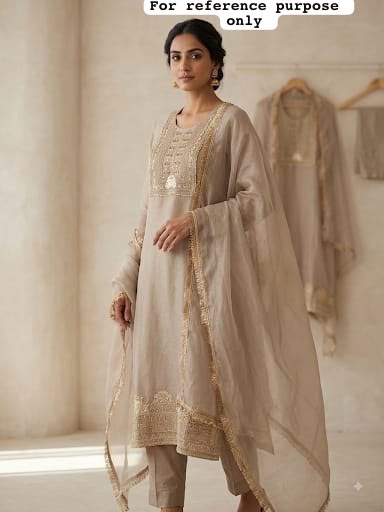 Shimmer tissue unstitched ladies suit Rc19264